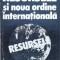 Resursele si noua ordine internationala - 1981 - Nicolae Ecobescu ($M33)