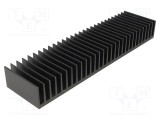 Radiator extrudat cu aripioare neagră FISCHER ELEKTRONIK 50mm x 200mm x 25mm