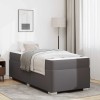 Cadru de pat Gri 90 x 200 cm Piele artificială