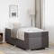 Cadru de pat Gri 90 x 200 cm Piele artificială