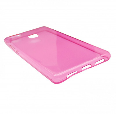 Husa silicon ultraslim roz transparent pentru Huawei P9 Lite foto