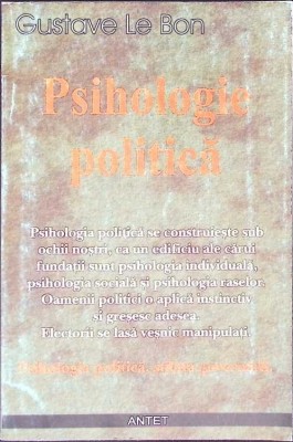 PSIHOLOGIE POLITICA-GUSTAVE LE BON-268510 foto