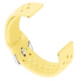 Curea din silicon, compatibila Garmin Vivoactive 4, telescoape Quick Release, 22mm, Galben, Very Dream