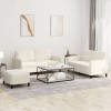 VidaXL Set de canapele, 3 piese, crem, catifea 3201992