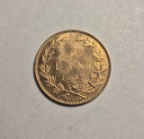5 Bani 1867 Heaton UNC Superba Piesa de Colectie