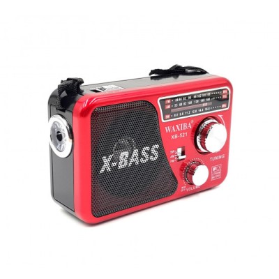 Radio portabil cun 3 benzi , MP3 Player și lanterna , AM/FM/SW , XB-521 foto
