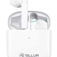 Casti True Wireless Tellur Aura, Microfon, Bluetooth, IPX4 (Alb)