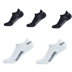 Set 5 perechi de sosete pentru barbati, SS016, Negru/Alb, marime universala (39-42)