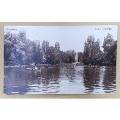 BUCURESTI , LACUL CISMIGIU , CARTE POSTALA , INTERBELICA