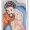 Icoana Sfanta Familie ceramica argint