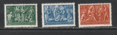 Ungaria 1943 - Craciun 3v MNH foto