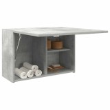 Gossi dulap perete baie, gri beton, 60x25x40 cm, lemn prelucrat