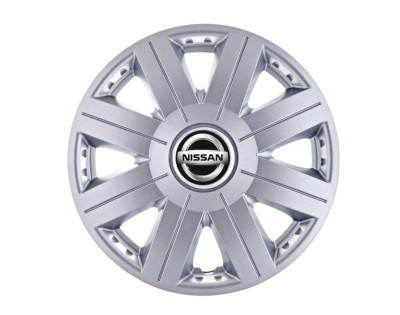 Set 4 capace roti Cosmos cromat R15, pentru gama auto Nissan foto