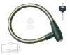 Antifurt Bicicleta Otel 20mm x 120cm cu Cheie, Negru, Manson Cauciucat