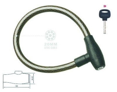 Antifurt Cheie 20mm x 120cm Negru Cod:MXBAC0106 foto