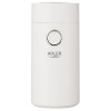 Rasnita de cafea Adler, 75 gr, 150 W, capac transparent, Alb