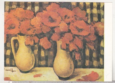 bnk cp Constanta - Muzeul de arta - Tonitza - Vase cu maci - necirculata foto
