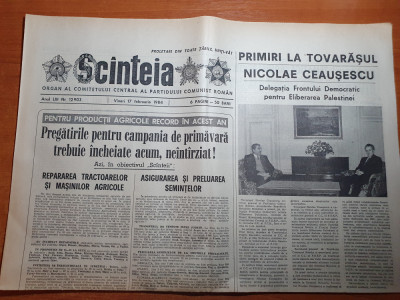 scanteia 17 februarie 1984-cantarea romaniei foto