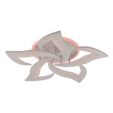 Plafoniera Fleur LED 95W CCT 8360lm IP20, alb, Erste