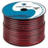Cablu difuzor 2x2.5mmp rosu-negru CCA