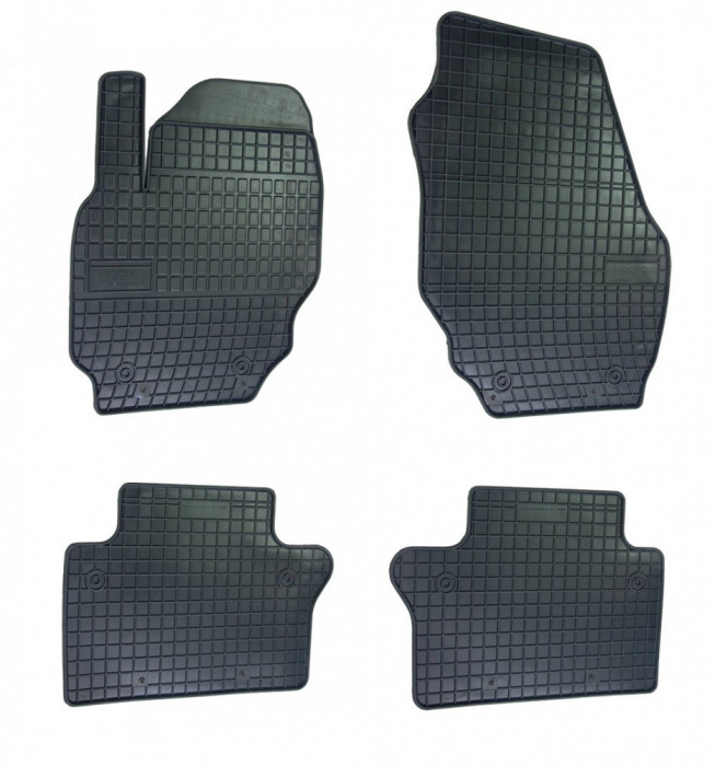 Set covorase auto din cauciuc Volvo S80 2 2006-2016, S60 II 2010-2018, V70 3 2007-2016, Xc70 2006-2016, presuri BestAutoVest, negre, 4 buc.