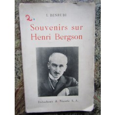 Souvenirs sur Henri Bergson - I. Benrubi