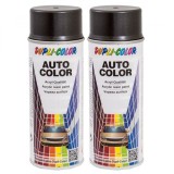 Cumpara ieftin Pachet 2 Vopsea Spray Auto Dupli Color Dacia Gri Carbon Metalizata 350 ml, DUPLI-COLOR