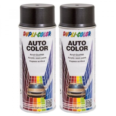 Pachet 2 Vopsea Spray Auto Dupli Color Dacia Gri Carbon Metalizata 350 ml foto