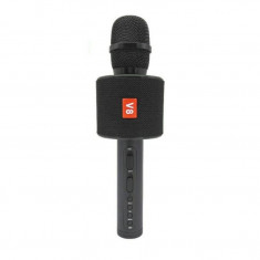 Microfon fara fir cu Bluetooth, pentru Karaoke, port USB si microSD, 3W foto