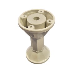 Picior reglabil pentru mobila, din plastic, gri, Guler, 96 mm, 100 buc / set