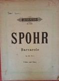 Partitura - Barcarole, Op. 135 - L. Spohr (in jur de 1900)