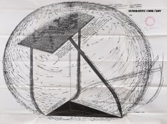 Paul NEAGU - Ghidul Artei Generative/Litografie format mare semnata, stampilata foto