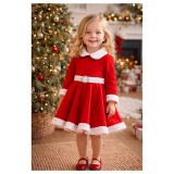 Cumpara ieftin Rochita Craciunita din Catifea - GBY7701