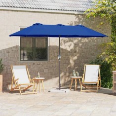 vidaXL Parasol de Grădină albastru 370 x 197 x 239 cm
