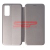 Husa Flip Cover Samsung Galaxy S20 FE, Piele Ecologica, Protectie Completa, Gri Fossil