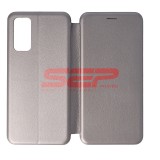 Husa Flip Cover Samsung Galaxy S20 FE, Piele Ecologica, Protectie Completa, Gri Fossil