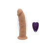 Vibrator Realist Silexd, Remote Control, 10 Moduri Vibratii, Silicon, USB, Natural, 17.5 cm