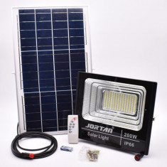 Proiector 200W cu LED SMD, panou solar si telecomanda – JT-BJ200W-TZ