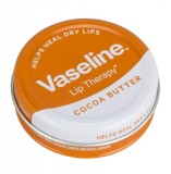 Balsam de Buze, Vaseline, cu Unt de Cacao, pentru Hidratare Intensiva, 20gr