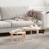 Set de măsuțe de cafea 2 pcs natural 47.5 x 47.5 x 27 cm