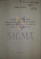 ENTWICKLUNG DER BEVOLKER UNGSDICHTIGKEIT SIEBENBURGENS WAHREND DER JAHRE 1840 1930