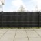 Gossi paravane pentru balcon, 5 buc., negru, 255x19 cm, poliratan
