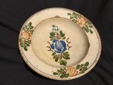 Arta / Traditie - Farfurie veche taraneasca cu flori realizata in Transilvania !