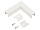 Conector colț 90&deg; alb aluminiu SMART10