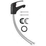 Cumpara ieftin Baterie mixer de chiuveta, negru, 13x10 cm