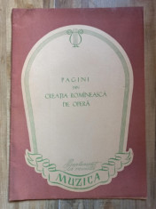 Pagini din Creatia Romaneasca de Opera foto