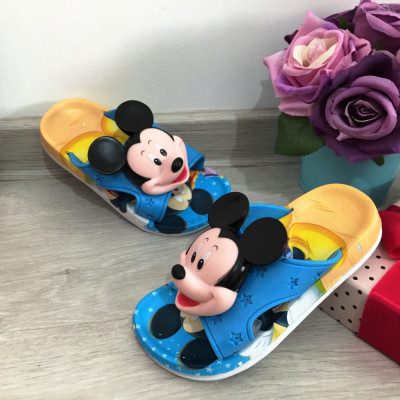 Papuci bleu de vara cu Mickey pentru copii baieti 31 32 cod 0645 foto