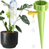 Dispozitiv Udare Plante Ghiveci, Verde, 13.5cm, Auto-Irigare, Plastic, Universal, Sticla Apa
