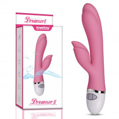 Vibrator stimulator clitoridian roz strălucitor 20,5 cm foto