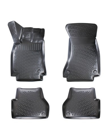 Set covorase auto din cauciuc tip tavita pentru Audi A4 B8 (Typ 8K) 2008-2016